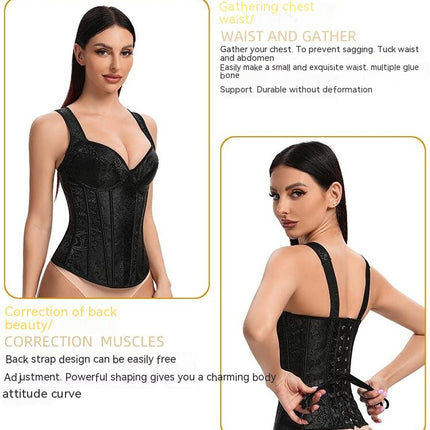 Corset Top for Women Christmas Cosplay Costume Elf Corsets Bustier Back Strap Shapewear