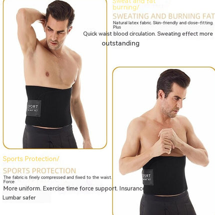 Women's Waist Trainer - Fitness Sweaty Waist Protector - Postpartum Rubber Belly Band