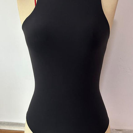 Women Bodysuits Tank Tops Sleeveless Sexy One Piece Halter Neck Shapewear Bodysuit