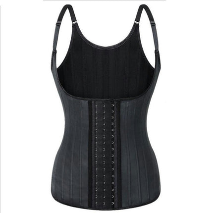 Women's Spiral Steel Boned Latex Waist Training Cincher Corset Vest