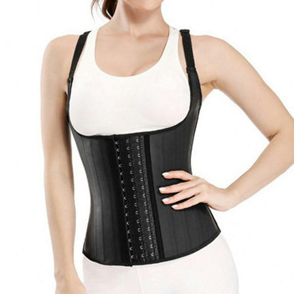 Women's Spiral Steel Boned Latex Waist Training Cincher Corset Vest