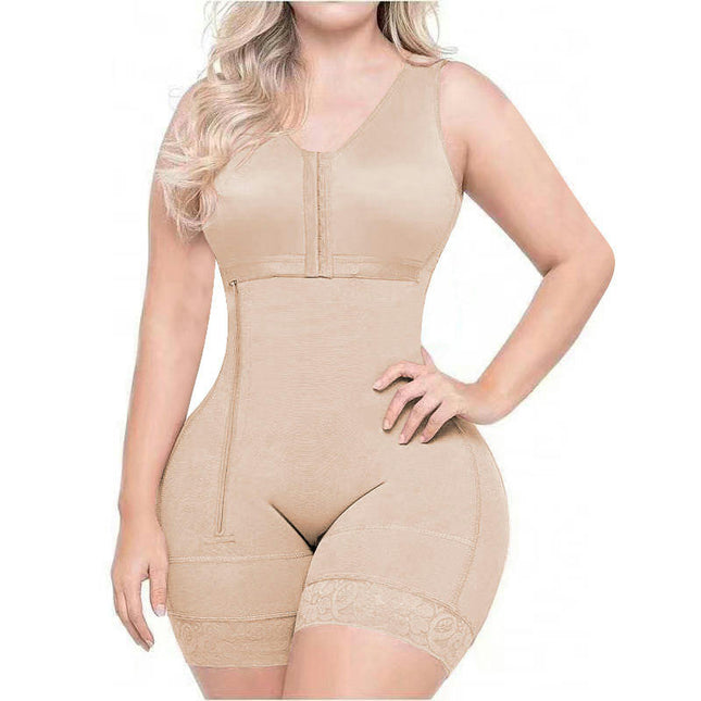 Tummy Control Shapewear Bodysuit Side Zipper Body Shaper for Women Firm Triple Control  Bodysuit