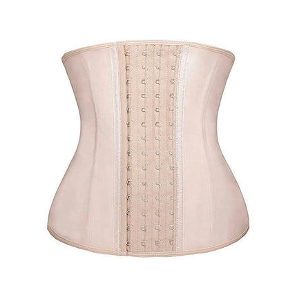 Short Torso Waist Trainers Cincher Corset Underbust Body Shaper Latex Sport Girdle