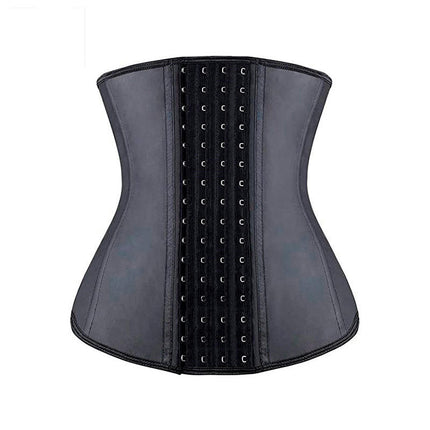 Short Torso Waist Trainers Cincher Corset Underbust Body Shaper Latex Sport Girdle