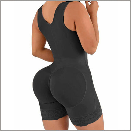 Shapewear for Women Tummy Control Post Surgery Full Body Shaper Butt Lifter with Zipper Crotch