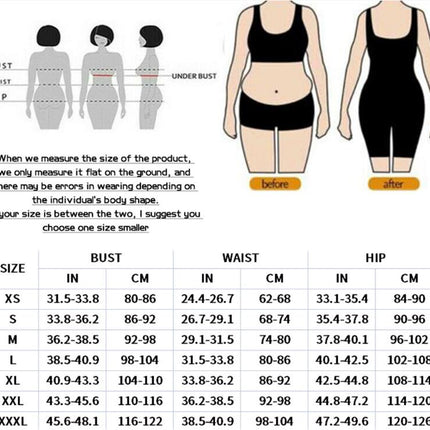 Shapewear for Women Tummy Control Post Surgery Full Body Shaper Butt Lifter with Zipper Crotch