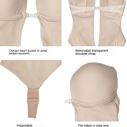 Invisible Straps Shapewear -Bra Backless one-piece Corset - Wedding Evening Dress Body Underwear