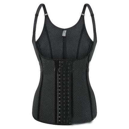 Womens' Waist Trainer Vest Breathable Shapewear 12 Bone Latex Breast Support Corset