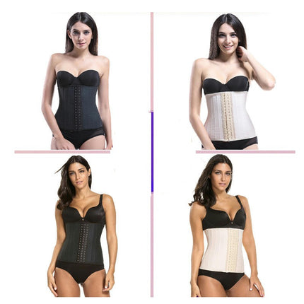 Short Torso Waist Trainer Corset for Tummy Control Sports Workout Hourglass Body Shaper