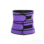 Purple- Double belt zipper