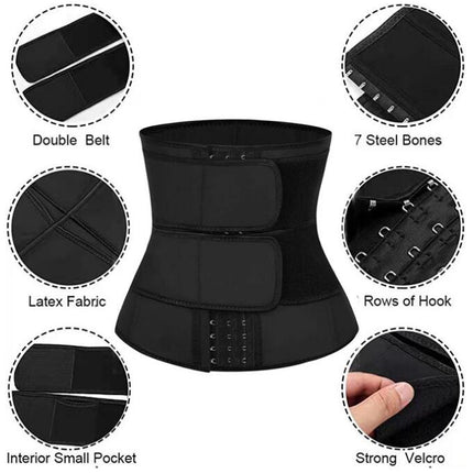 Women Neoprene Waist Trainer Sweat Belt Waist Trimmer for Weight Loss Sauna Waist Cincher Girdle