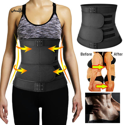 Women Neoprene Waist Trainer Sweat Belt Waist Trimmer for Weight Loss Sauna Waist Cincher Girdle