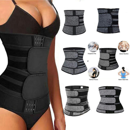 Mens Workout Waist Trainer Neoprene Corset Sauna Sweat Trimmer Cincher Slimming Belly Belts