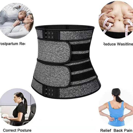 Mens Workout Waist Trainer Neoprene Corset Sauna Sweat Trimmer Cincher Slimming Belly Belts