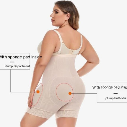 Shapewear for Women Seamless Firm Triple Control Plus Size Tummy Control Butt Lifter