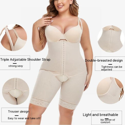 Shapewear for Women Tummy Control Post Surgery Compression Body Shaper with Open Crotch