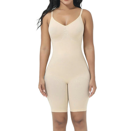 Women's Shaping Mid-Thigh Bodysuit Tummy Control Shapewear Body Shaper