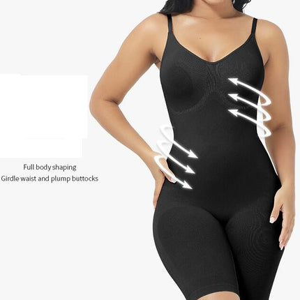 Women's Shaping Mid-Thigh Bodysuit Tummy Control Shapewear Body Shaper