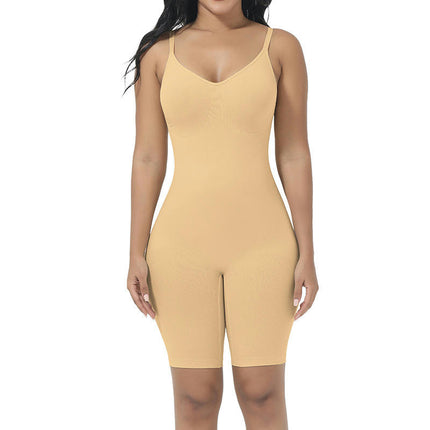 Women's Shaping Mid-Thigh Bodysuit Tummy Control Shapewear Body Shaper