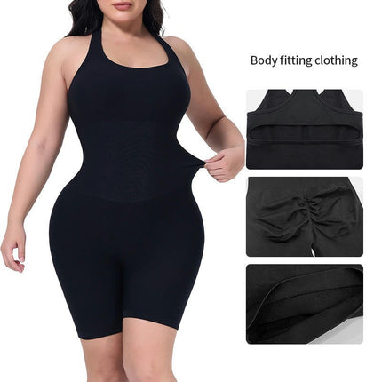 Women's One Piece Body Suit Beauty One Piece Shapewear Hip Lift Pants Powerful Tummy Tuck Pants