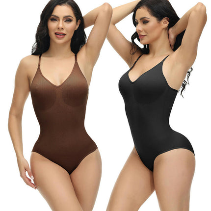 Shapewear Waist Bodysuits Women Clothing Tummy Control Seamless Full Body Shaper Square Neck Jumpsuits Top