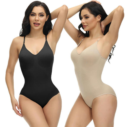 Shapewear Waist Bodysuits Women Clothing Tummy Control Seamless Full Body Shaper Square Neck Jumpsuits Top