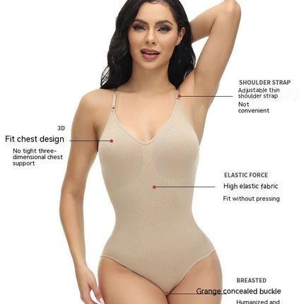 Shapewear Waist Bodysuits Women Clothing Tummy Control Seamless Full Body Shaper Square Neck Jumpsuits Top