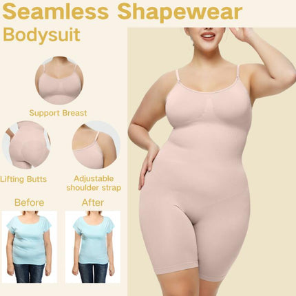 Comfortable Full Bodysuit for Women Butt Lifter Seamless Shapewear for Women Tummy Control Thigh Slimmer