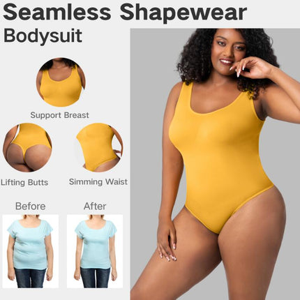 Women's Body Shaping Tights Seamless Tummy Control Sleeveless Tank Tops