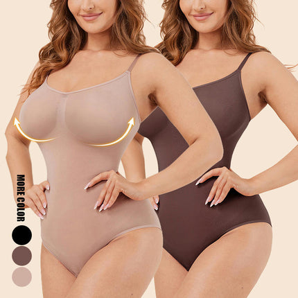 Women's Seamless V-Neck Shapewear Tummy Tuck Camisole Tank Top