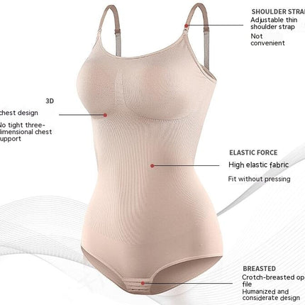 Bodysuit for Women Tummy Control Shapewear Mid-Thigh Seamless Full Body Shaper