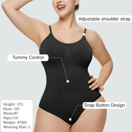 Shapewear Bodysuit Sculpting Body Shaper for Women Tummy Control Seamless Plus Size Butt Lifting Shaper