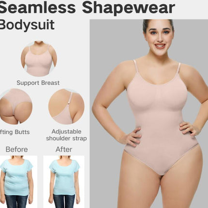 Shapewear Bodysuit Sculpting Body Shaper for Women Tummy Control Seamless Plus Size Butt Lifting Shaper