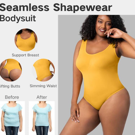 Shapewear Bodysuit Sculpting Body Shaper for Women Tummy Control Seamless Plus Size Butt Lifting Shaper