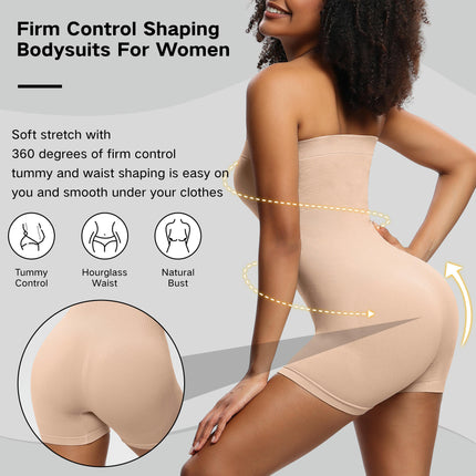 Shapewear Bodysuit for Women Tummy Control Shaper Seamless Butt Lifter Thigh Slimmer Body Shaper