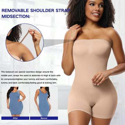 Shapewear Bodysuit for Women Tummy Control Shaper Seamless Butt Lifter Thigh Slimmer Body Shaper