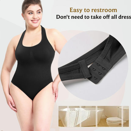 Bodysuit for Women  Halter One Piece Tummy Control Shapewear Seamless Sculpting Thong Body Shaper Tank Top