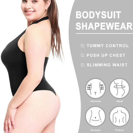 Bodysuit for Women  Halter One Piece Tummy Control Shapewear Seamless Sculpting Thong Body Shaper Tank Top