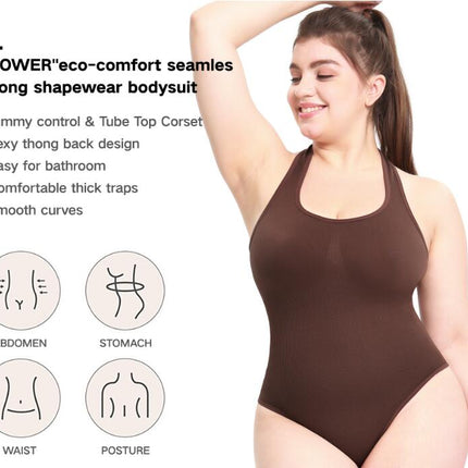 Bodysuit for Women  Halter One Piece Tummy Control Shapewear Seamless Sculpting Thong Body Shaper Tank Top