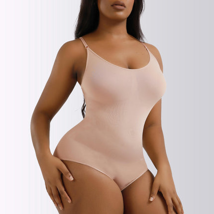 Seamless Shapewear Bodysuit Thong Tummy Control Sculpting Body Shaper for Women Thigh Slimmer