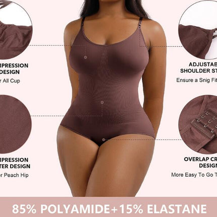 Seamless Shapewear Bodysuit Thong Tummy Control Sculpting Body Shaper for Women Thigh Slimmer