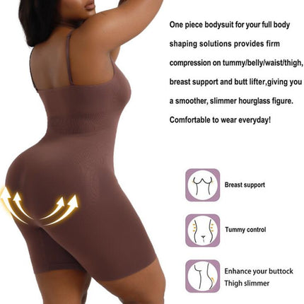 Seamless Shapewear Bodysuit Thong Tummy Control Sculpting Body Shaper for Women Thigh Slimmer