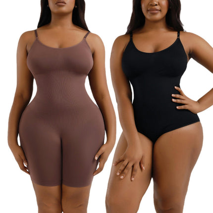 Seamless Shapewear Bodysuit Thong Tummy Control Sculpting Body Shaper for Women Thigh Slimmer