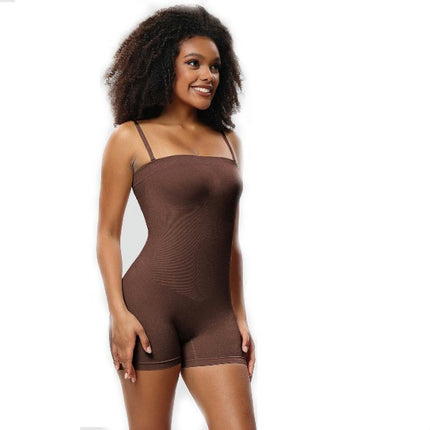 Women's Shapewear Bodysuits Tummy Control Butt Lifter Body Shaper Strapless Seamless Mid Thigh