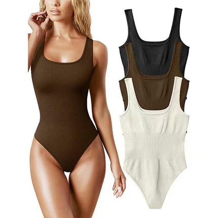 Womens Bodysuit Shapewear for Tummy Control Seamless Sleeveless Tank Tops Body Shaper