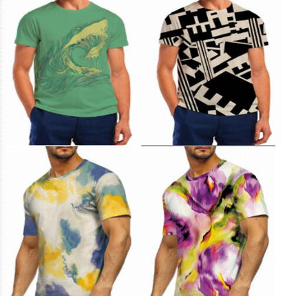 3D Digital Printed T Shirt, Novelty Short Sleeve Funny Pattern Casual T Shirt