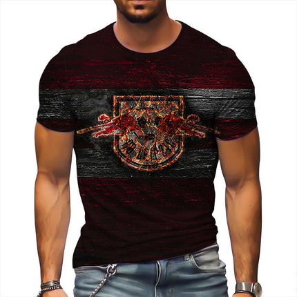 Men's Casual T Shirt 3D Digital Printed T Shirt Short Sleeve Pattern T Shirt