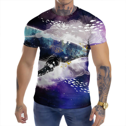 Mens Shirt Fashion Casual Novelty T Shirt 3D Pattern Adult T Shirt Teen Tops Size S-XXXL