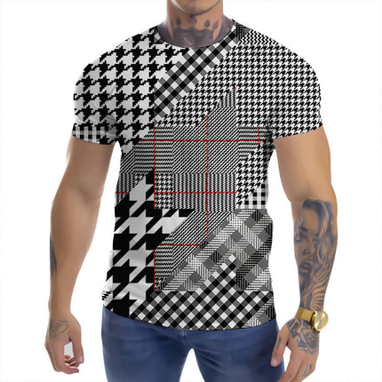 Mens Shirt Fashion Casual Novelty T Shirt 3D Pattern Adult T Shirt Teen Tops Size S-XXXL