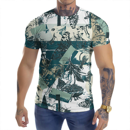 Mens Shirt Fashion Casual Novelty T Shirt 3D Pattern Adult T Shirt Teen Tops Size S-XXXL